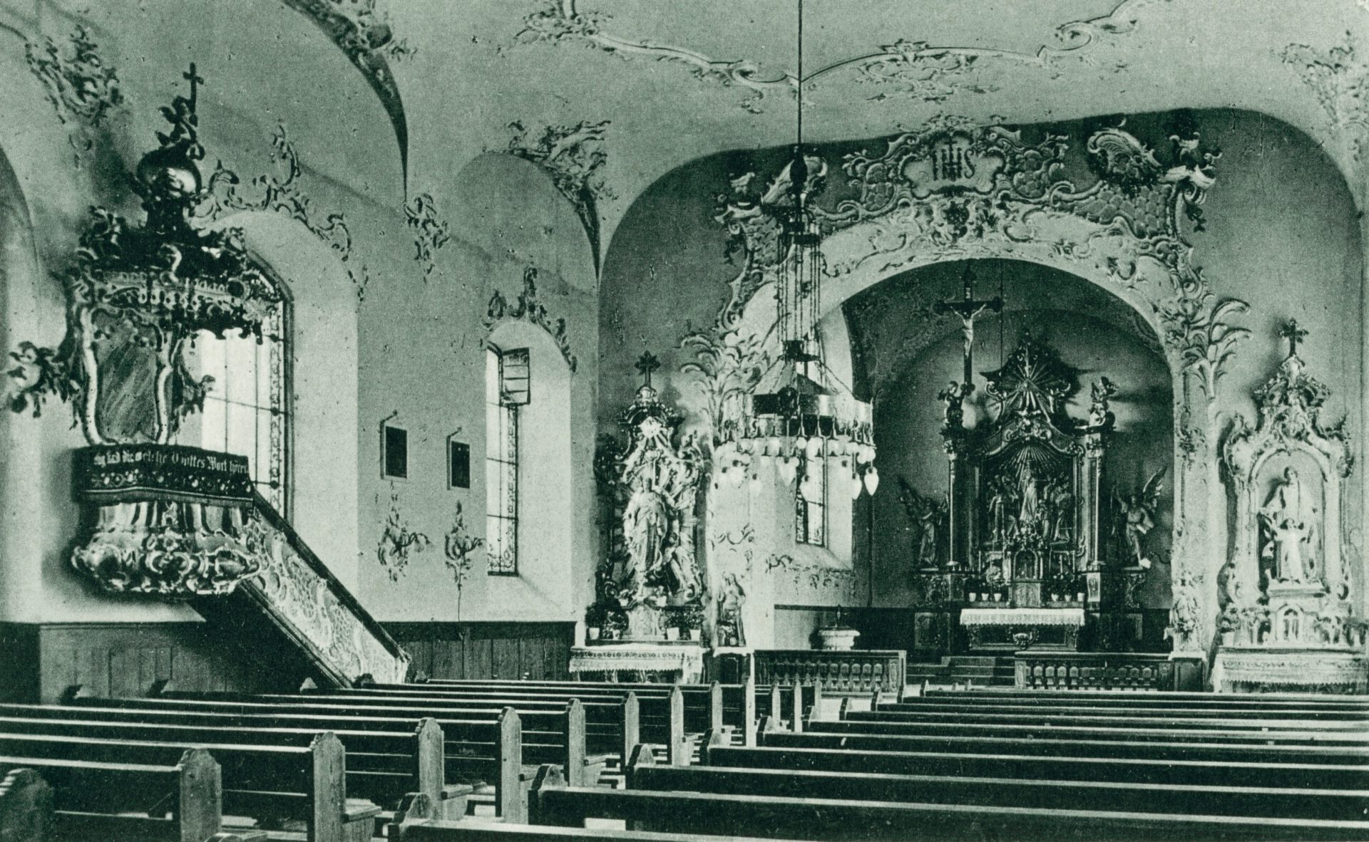 Heilig Geist Kirche von innen, 1937